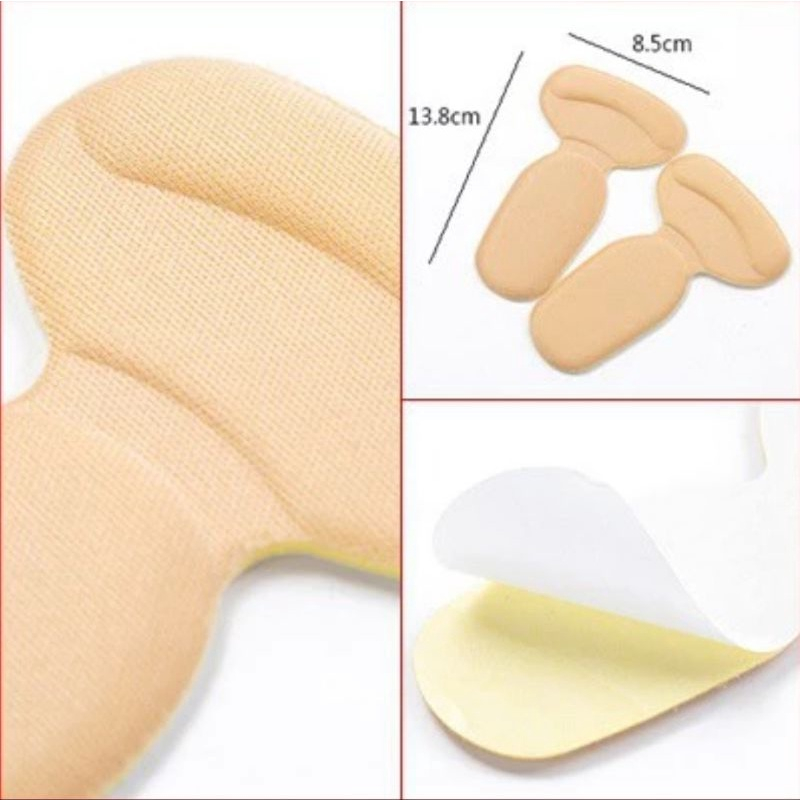 (clashop)Bantalan Pelindung Tumit / Insole T-shape (2pcs)