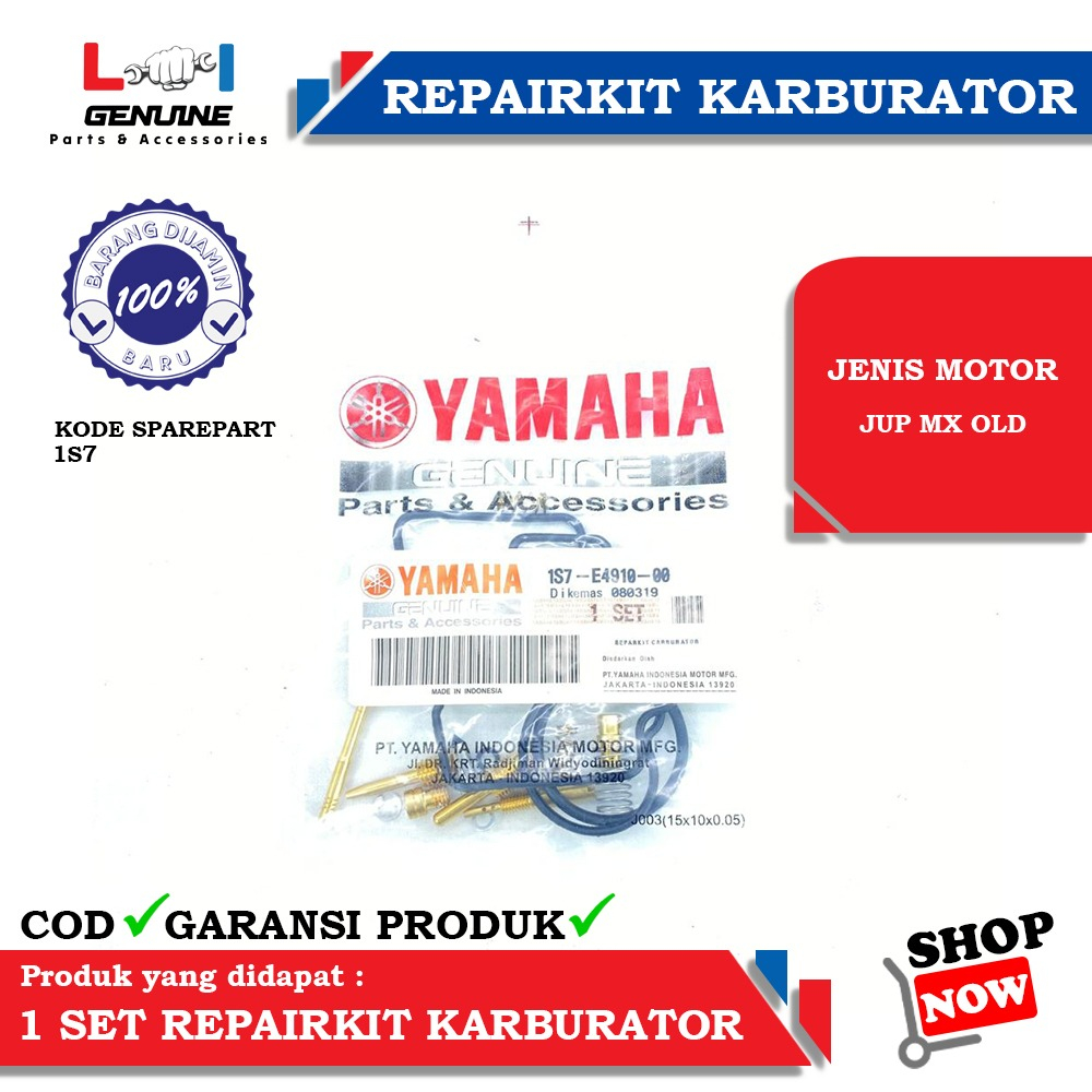 -LOI- REPAIRKIT KARBURATOR YAMAHA JUPITER MX OLD 1S7