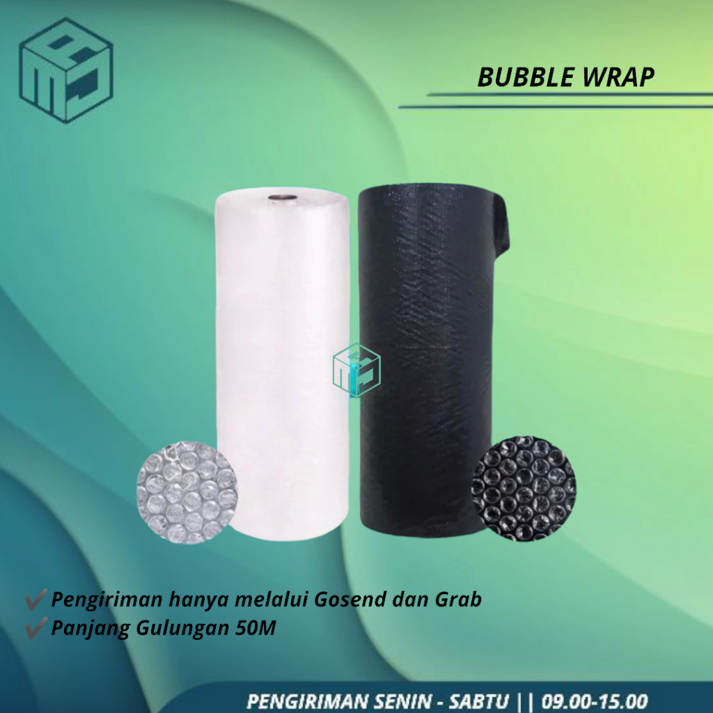 

Bubble Wrap 125 x 50Meter Hitam Bening BUBBLE WRAP TEBAL Berkualitas PerRoll