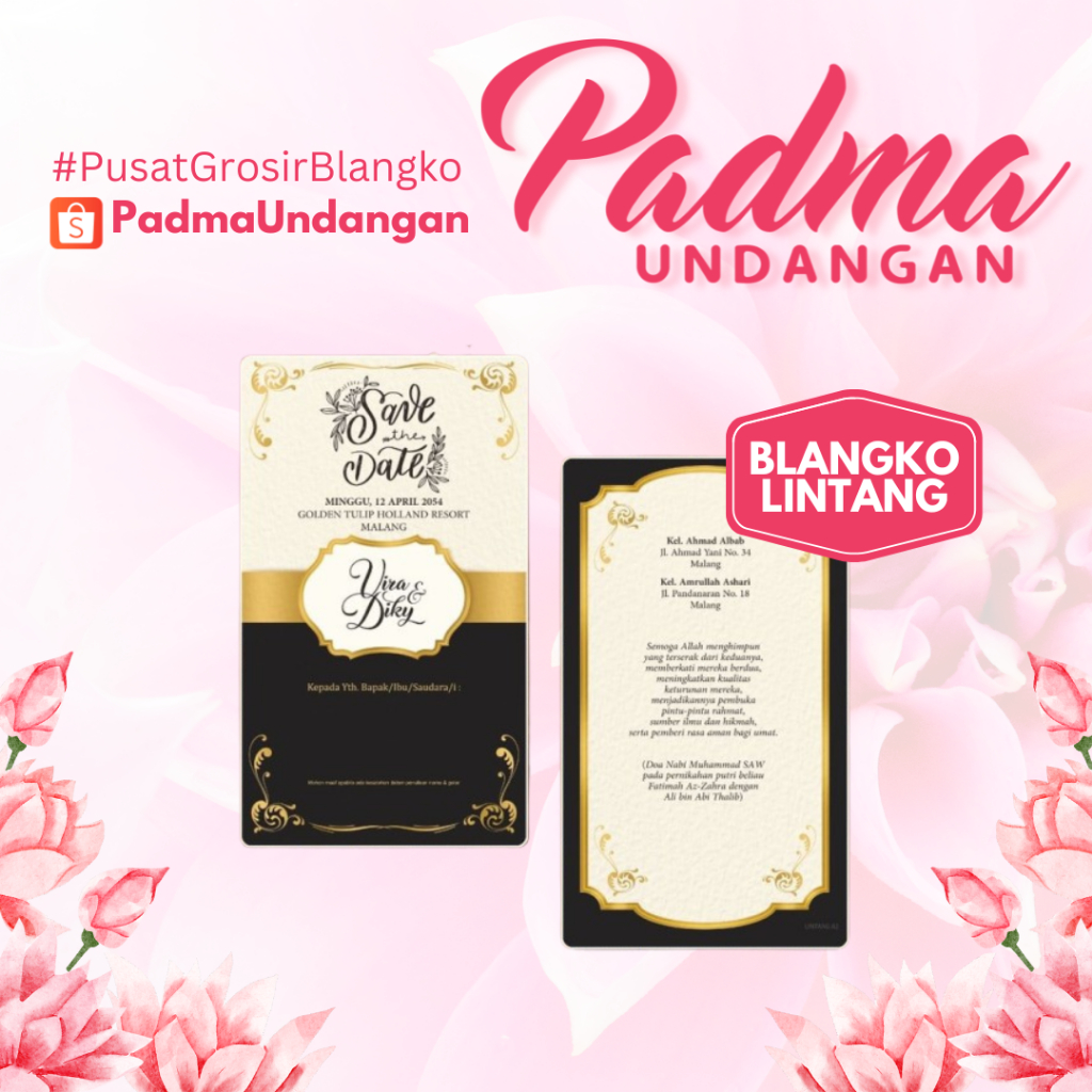 Blangko Undangan Lintang 82 | PadmaUndangan