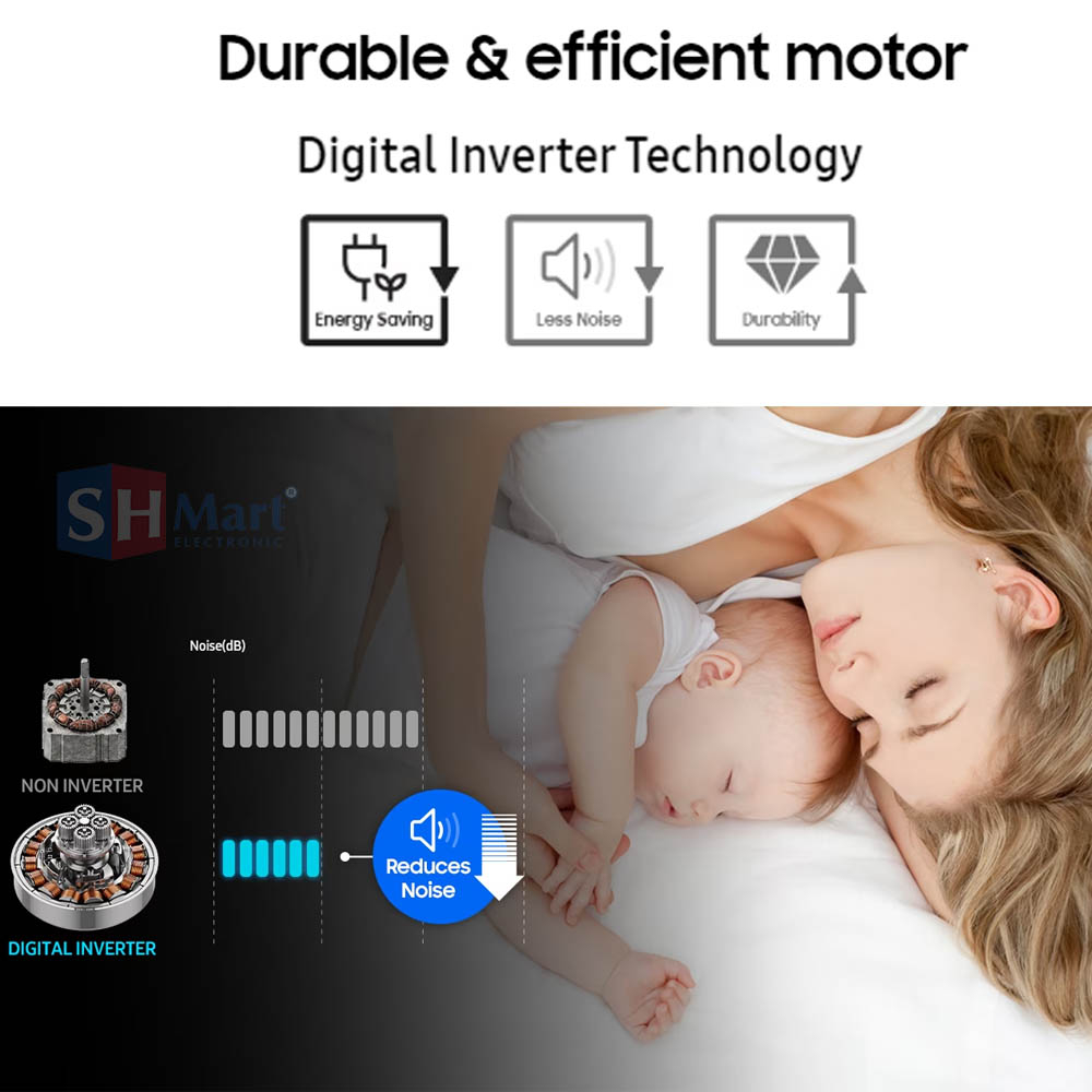 MESIN CUCI SAMSUNG 1 TABUNG 18 KG WA18CG6886BVSE / WA18CG WITH ECOBUBBLE™ GARANSI RESMI