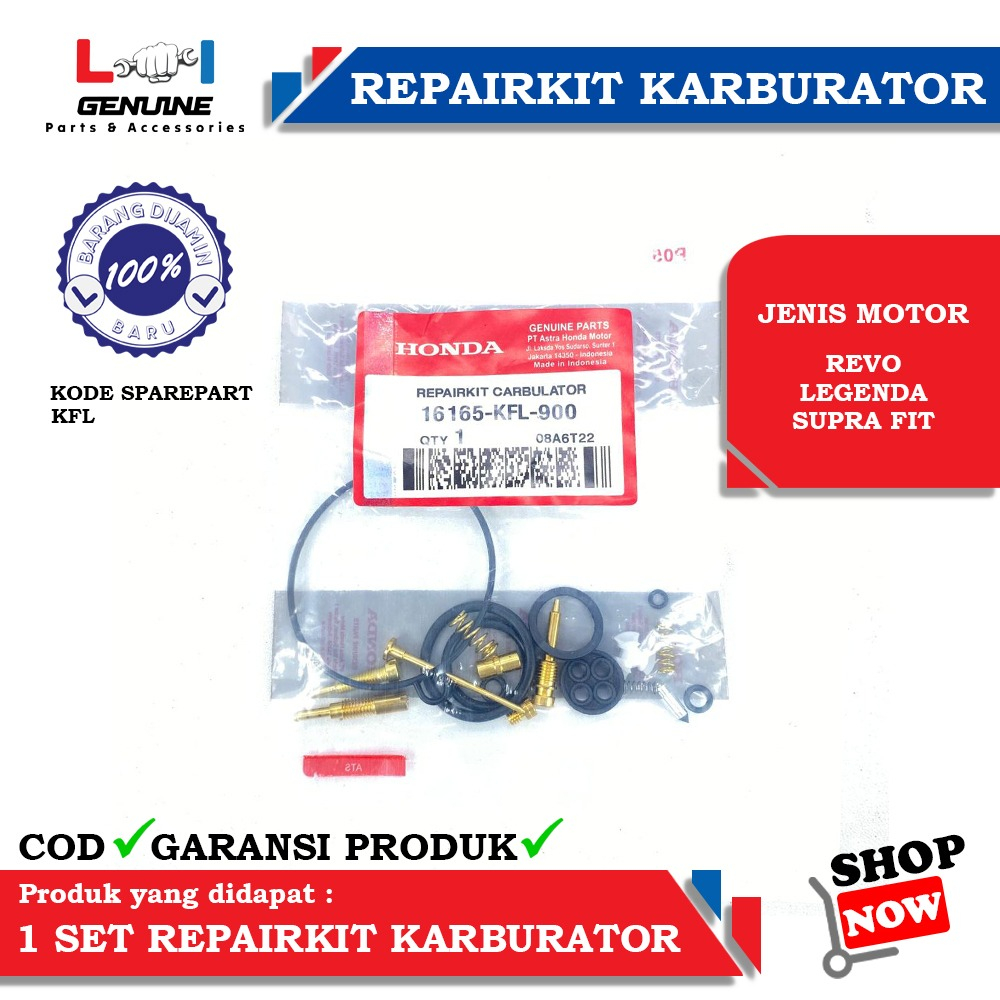 -LOI- REPAIRKIT KARBURATOR HONDA REVO LEGENDA SUPRA FIT KFL