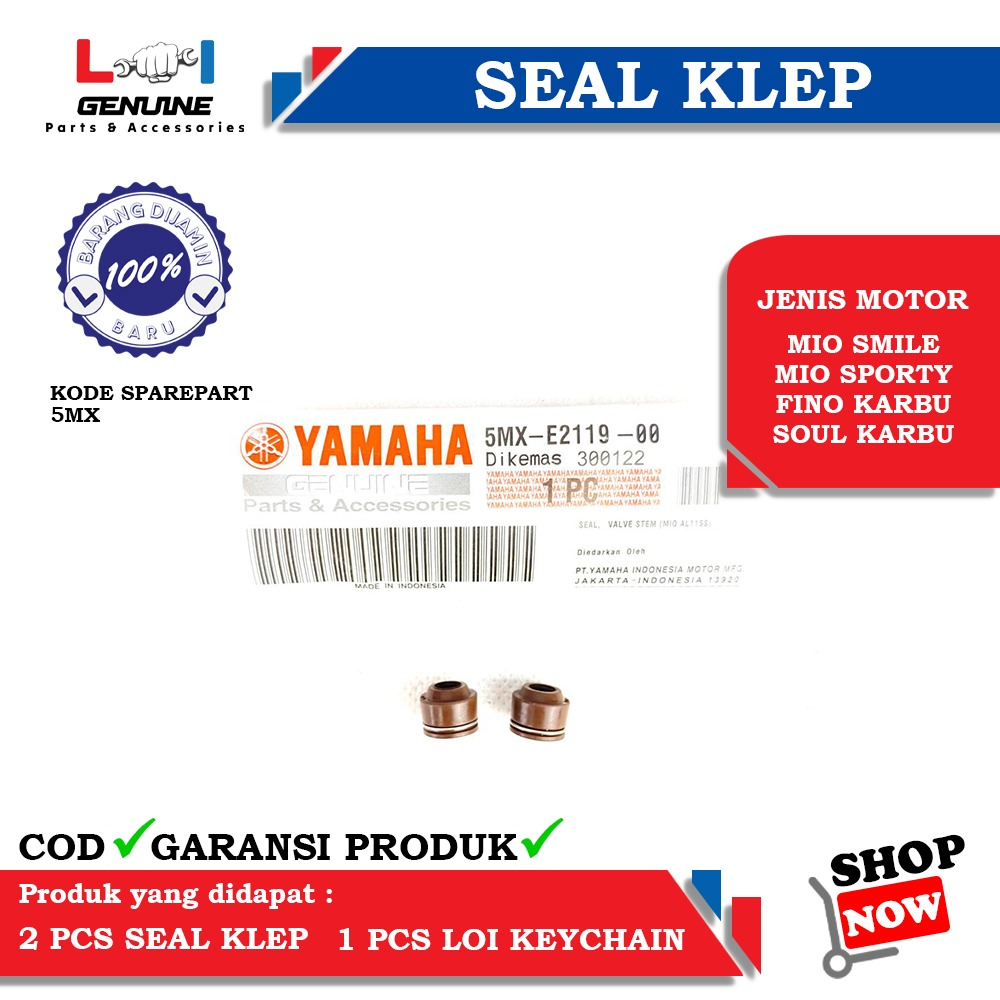 -LOI- SEAL KLEP MIO KARBU MIO SMILE MIO SPORTY FINO KARBU 5MX