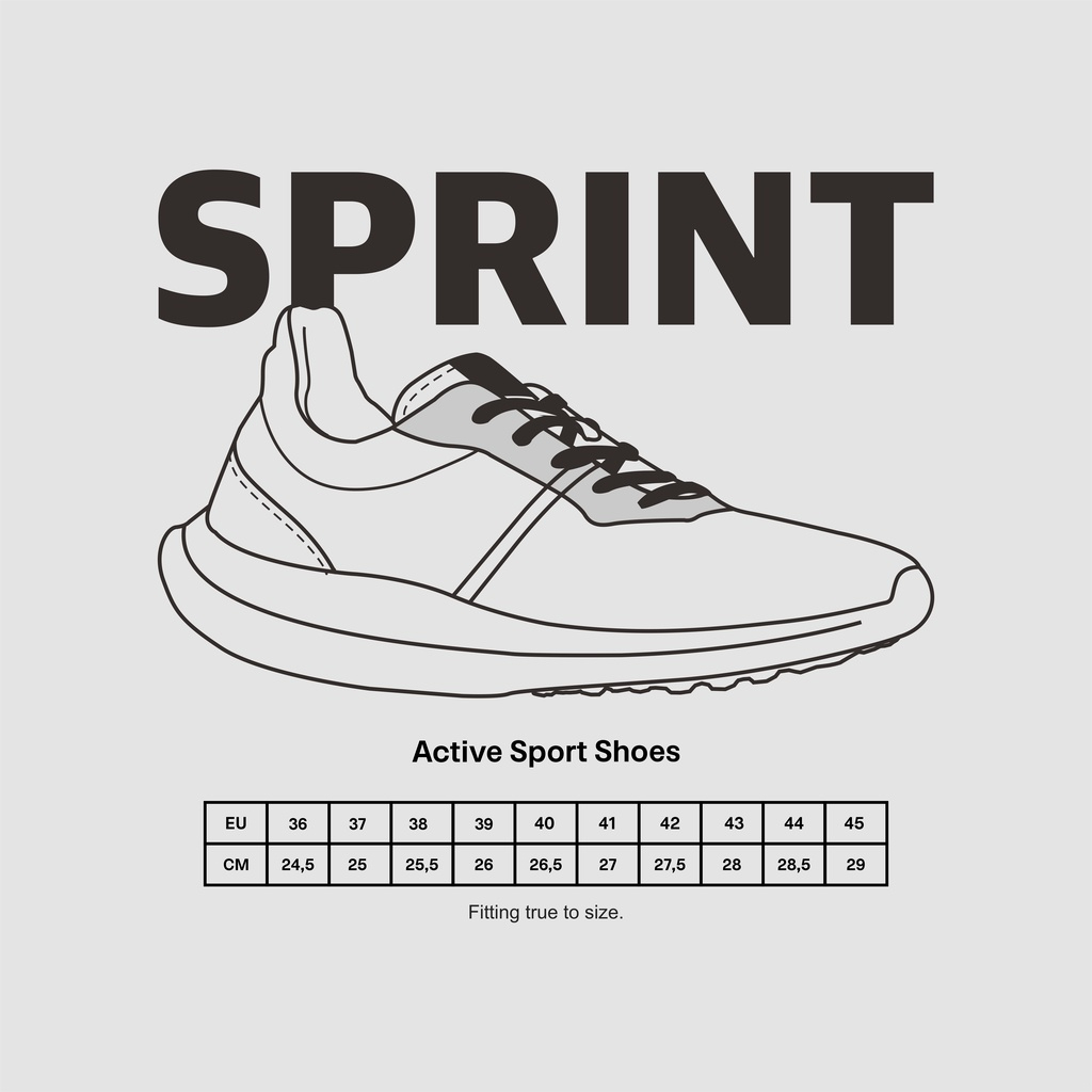 BRODO Active Sprint All White Original Sepatu Sneakers Casual Sport Putih