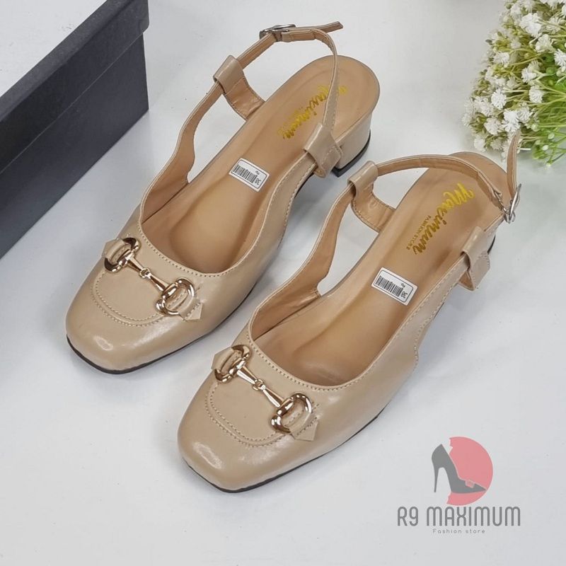 R9 Sepatu Wanita Semi Pantofel