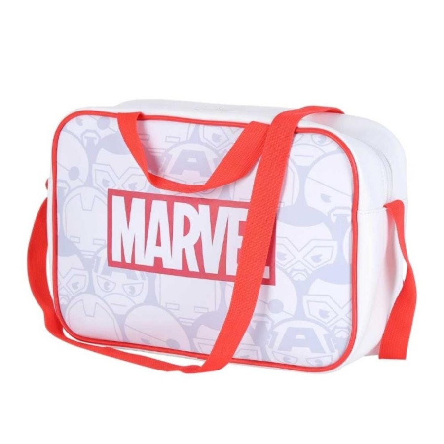 MINISO MARVEL CROSSBODY (WHITE-RED)(BLACK-WHITE) / TAS SELEMPANG PRIA MINISO