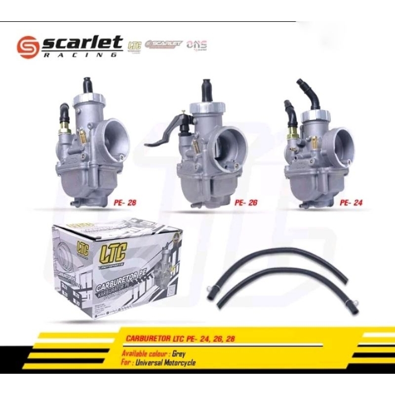 karbu karburator LTC by scarlet PE 24 26 28 original scarlet racing