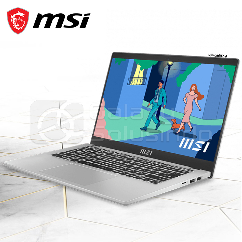 MSI MODERN 14 C12M 474ID Core I3 1215U 512GB SSD 8GB RAM INTEL UHD GRAPHIC - Silver Notebook