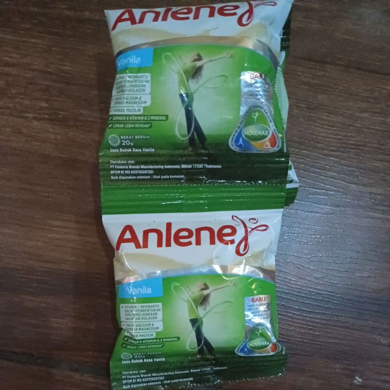 

ANLENE SACHET 1 PCS COKLAT 22G , VANILA 20 GR