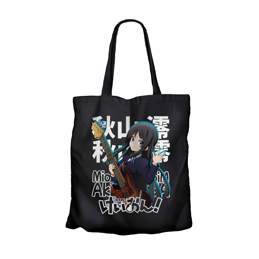 Tote bag infinite anime MIO AKIYAMA GUITAR - K-ON  material canvas
