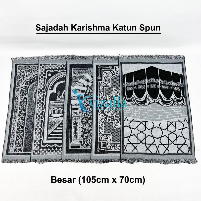 Sajadah Karishma Katun Spun/ 105*70 Sajadah Tipis/ Grosir Sajadah