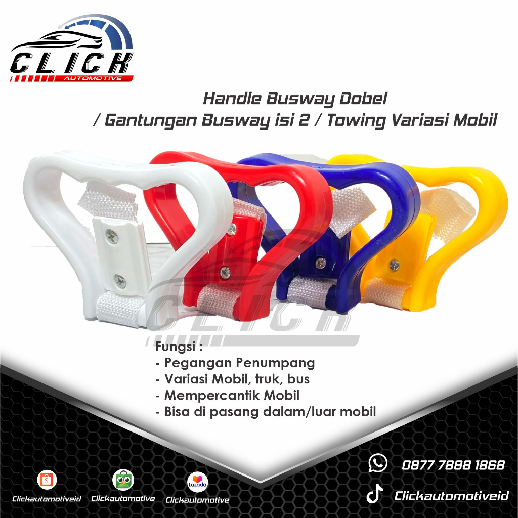 Handle Busway Dobel / Gantungan Busway isi 2 / Towing Variasi Mobil