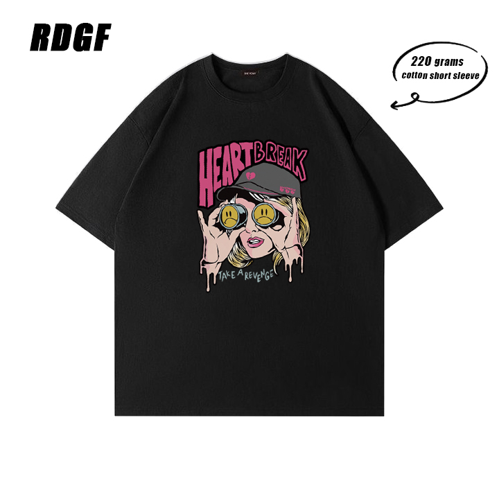 RDGF (kapas 100%) sablon kaos kaos oversize kaos cowok keren kaos oria kaos kekinian pria/A0919