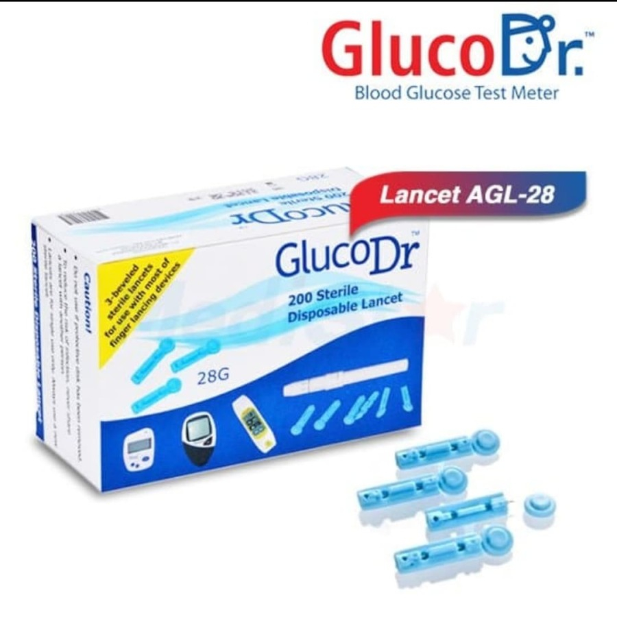 Blood Lancet 30G Glucodr Lancet Easy Touch Lancet GlucoDr Jarum 30G - Blood Lancet Glucodr Autocheck Necco untuk semua merk alat gcu elvasense