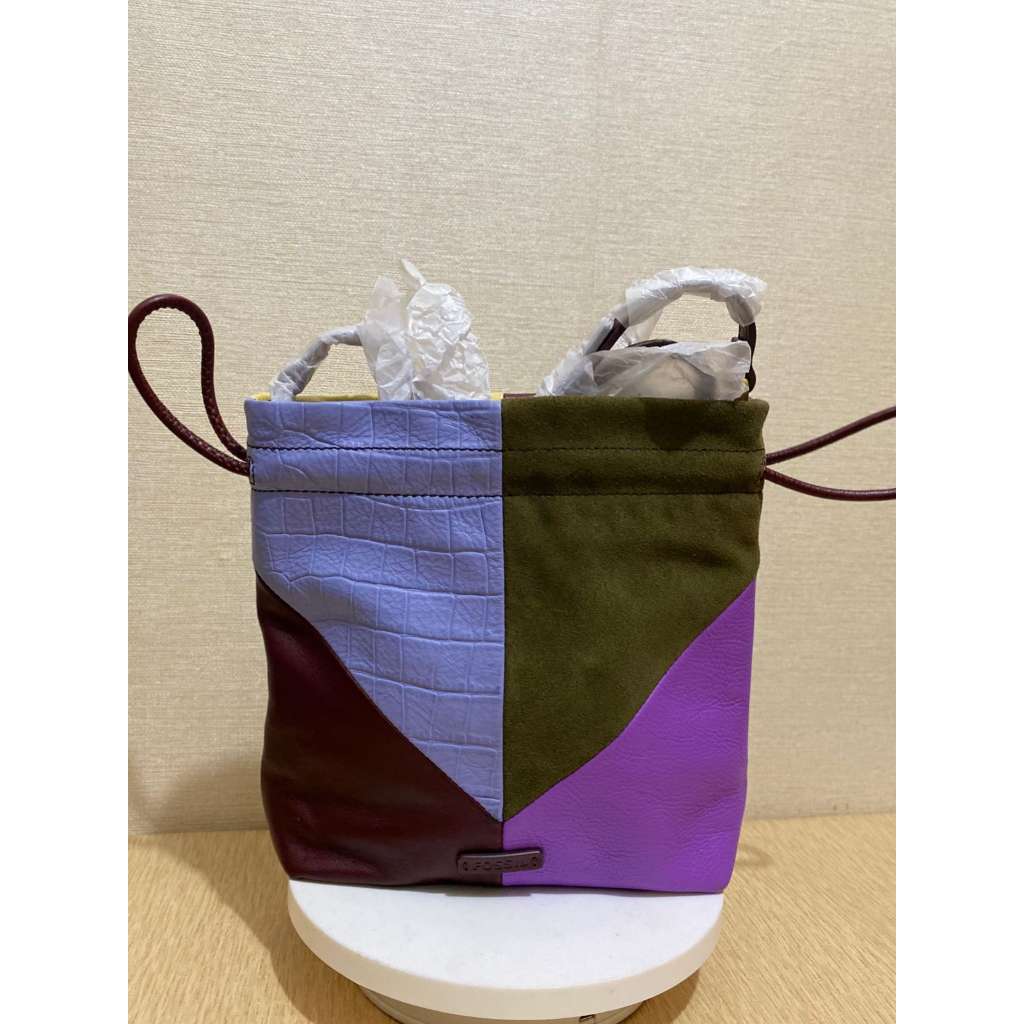 Fossil gigi drawstring patchwork