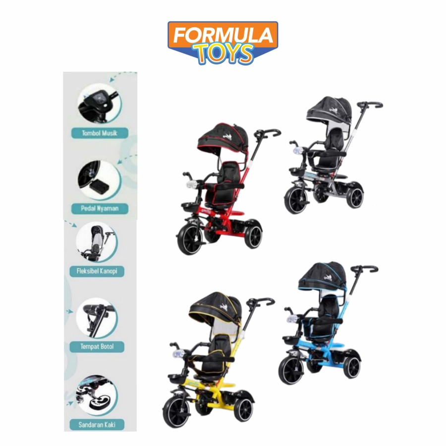 sepeda anak roda 3 GENIO BIKE BABY BC-01/BC-ZH