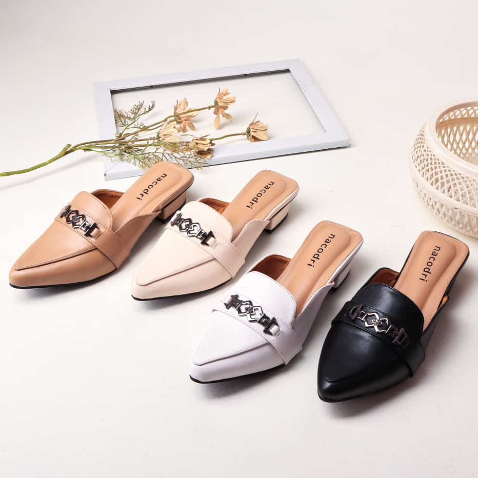 Nacodri  KIRANA Mules Wanita heels 3cm