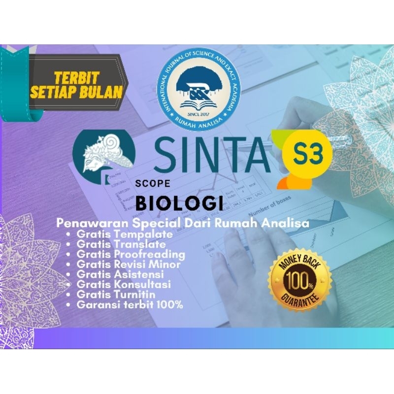 Publikasi jurnal Sinta 3 bidang biologi