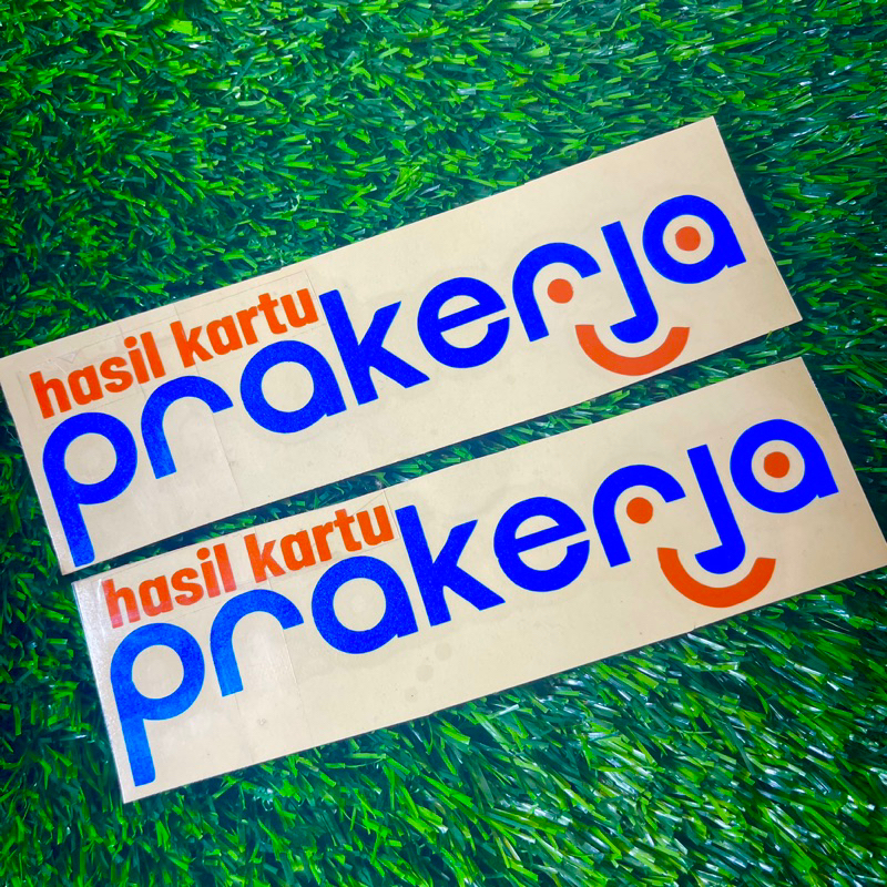 Sticker hasil kartu prakerja cuting stiker 1pcs