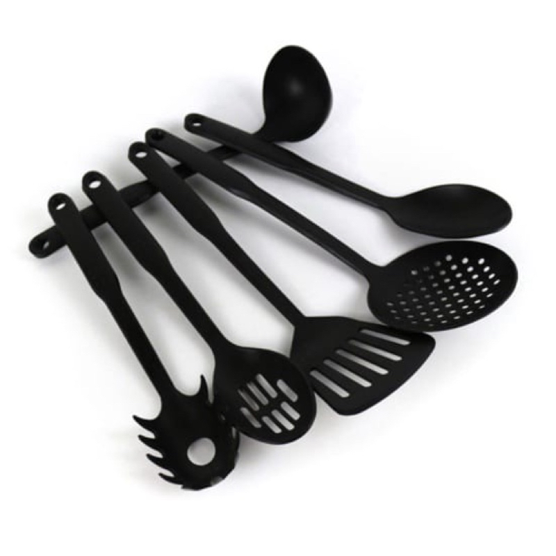 FREE ONGKIR MEDAN TERMURAH SPATULA PERALATAN MASAK _SPATULA SET 6PCS SODET SUTIL SARINGAN CENTONG _6IN1