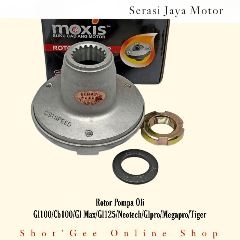 ROTOR OLI TOPI MEXICO KOMPLIT GL100/CB100/GLPRO GL MAX 125/NEOTECH/MEGAPRO/TIGER