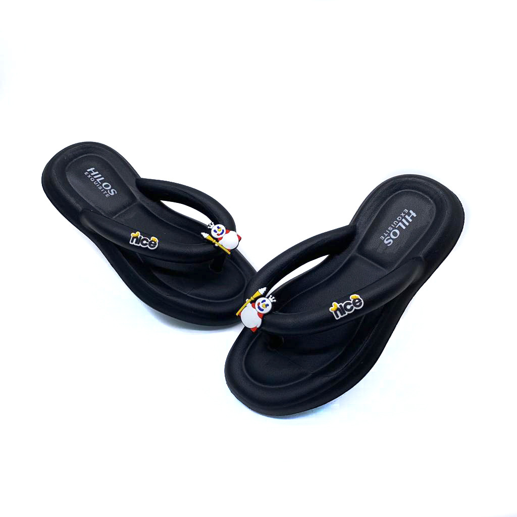 Sandal Jepit Sandal Wanita Dewasa Bahan Licin Model Terbaru Motif Mixue Dan Banana UK.35-40