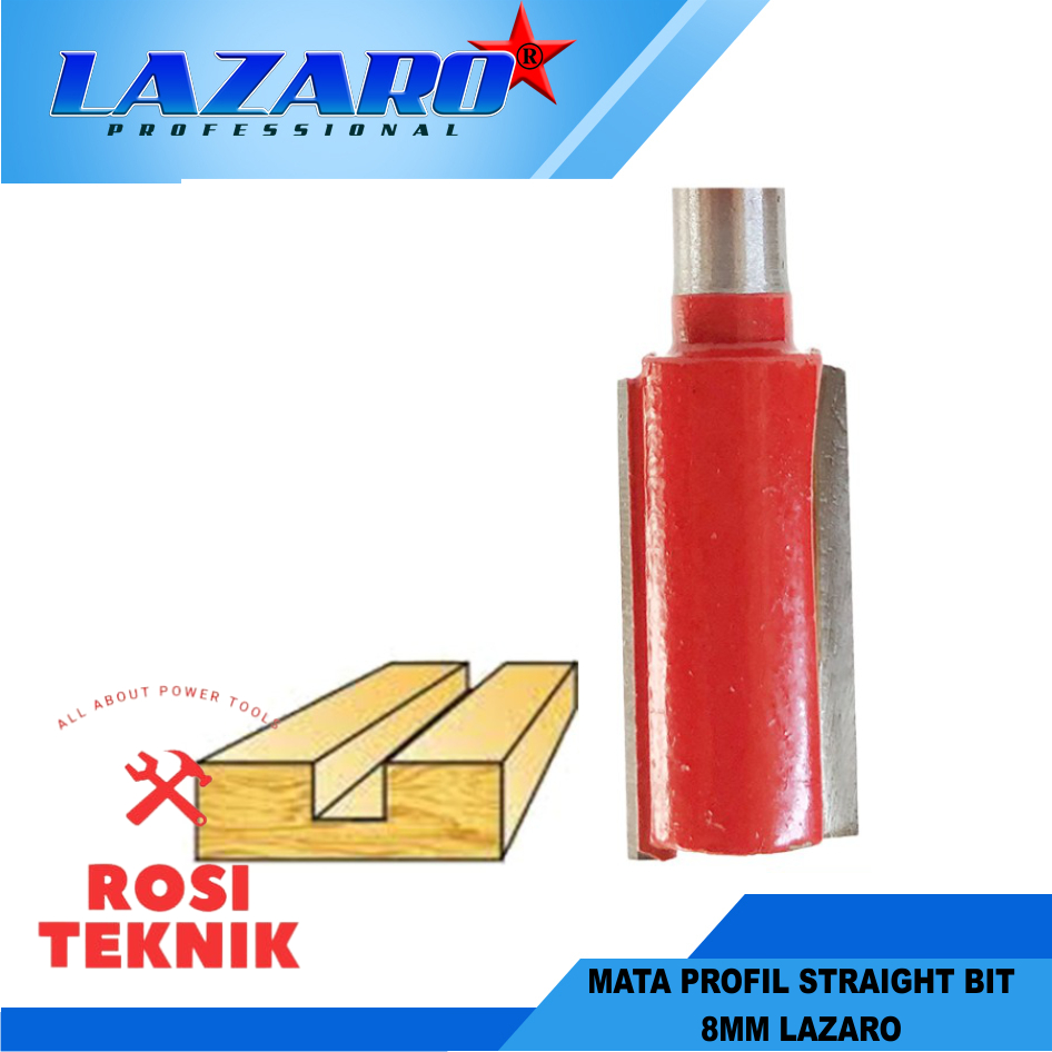 Mata Profil Straight Bit LAZARO - 8mm