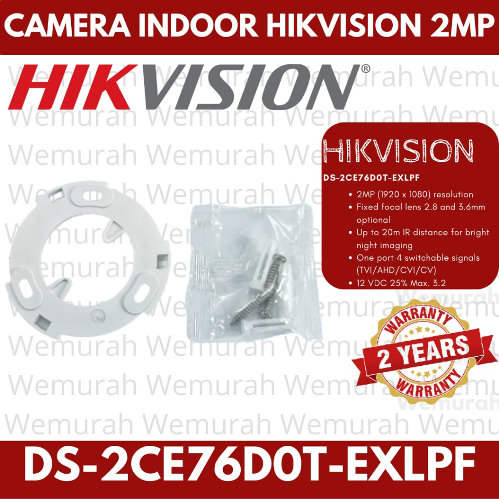 Kamera CCTV Indoor HIKVISION 2MP  - CCTV indoor 2MP