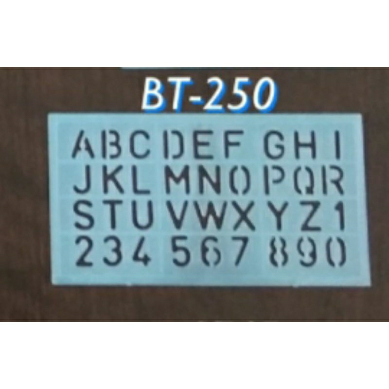 

Penggaris Sablon Huruf & Angka Mal Abjad Butterfly