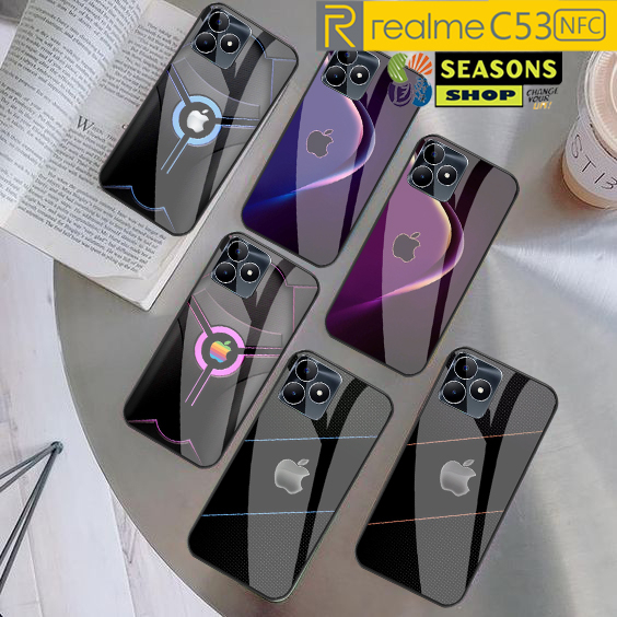 Softcase Realme C53 NFC Terbaru - Softcase kaca Realme C53 - Softcase Glass Glitter Realme C53 - Sof
