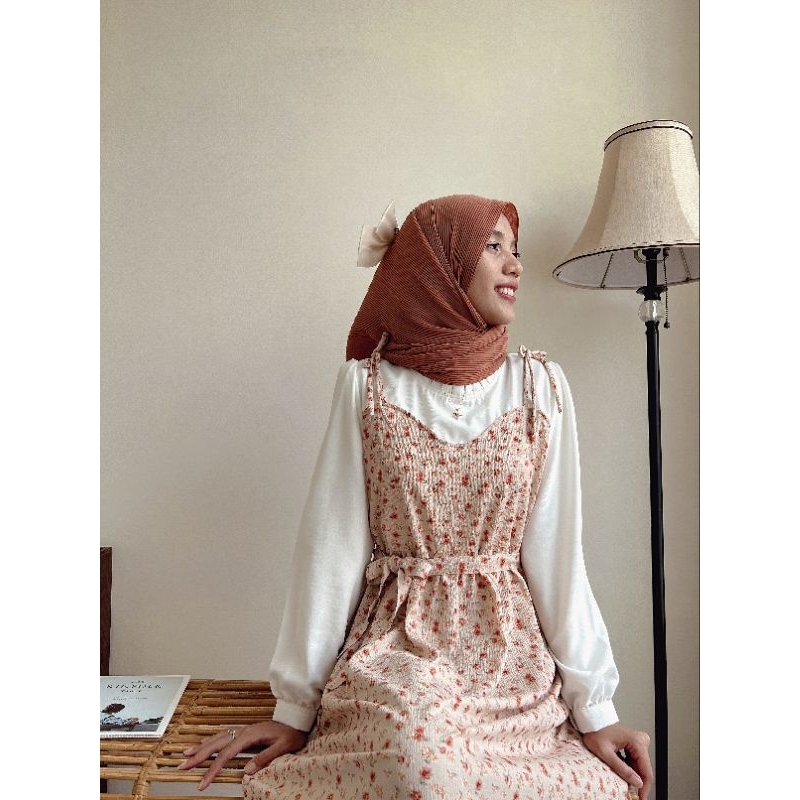 Hagia Overall Dress Gamis Bunga Hagia by Studhijabstore