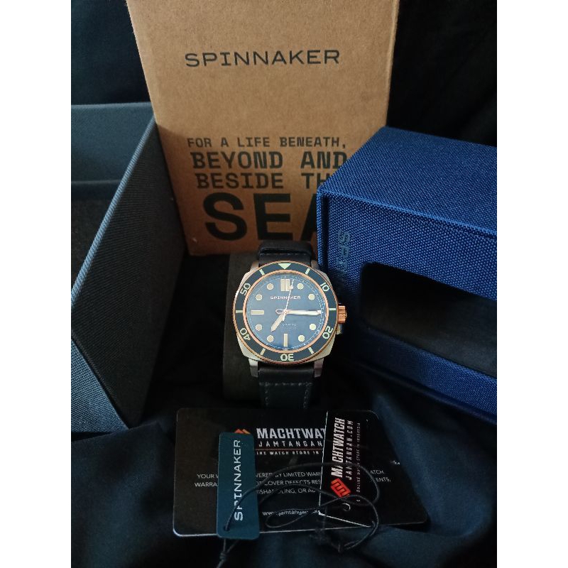 jam tangan spinnaker hull diver sp-5088-05 second good condition preloved