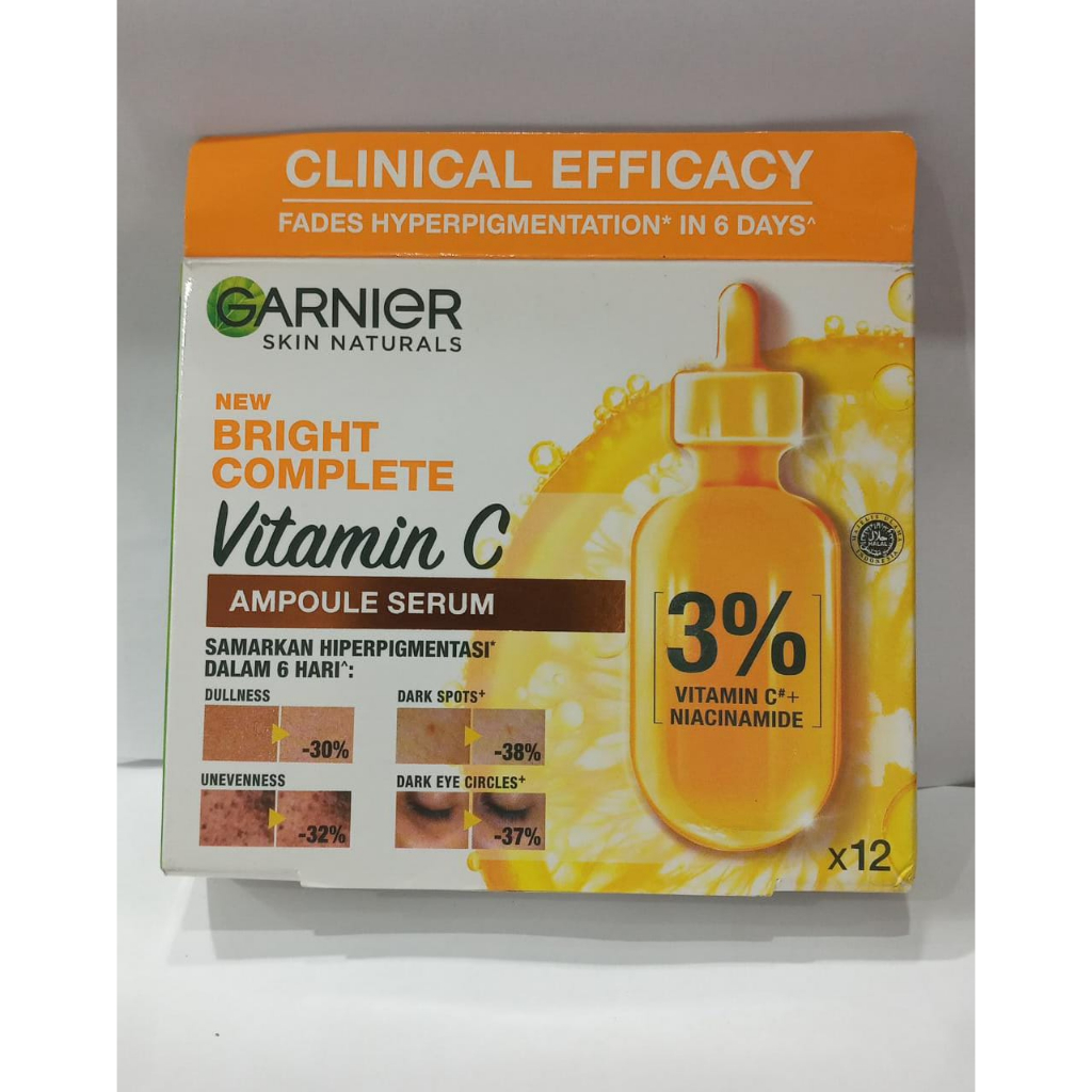 Garnier Bright Complete Ampoule Vitamin C Hiperpigmentasi Serum