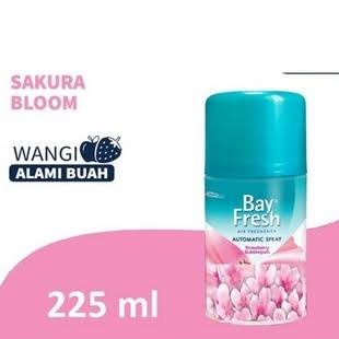 BayFresh Automatic Spray Refill 225ml Pengharum Ruangan Coffe Sakura Strawberry