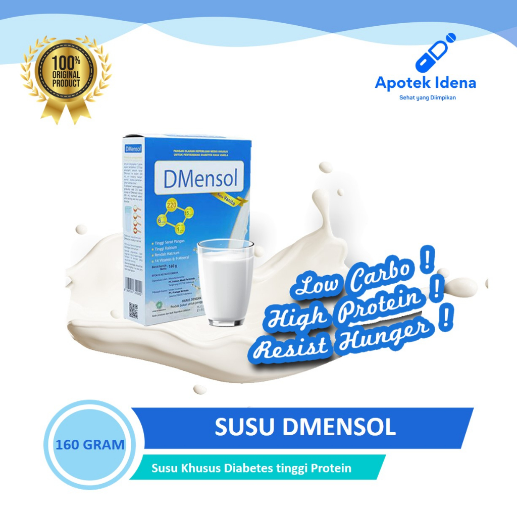 

Dmensol Susu Diabetes 160 gr Tinggi Protein