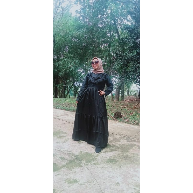 Gamis Katun madinah Bahan adem dan lembut