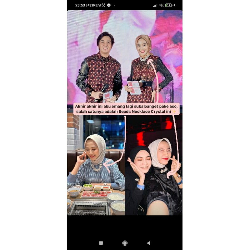 kalung viral / kalung hijab / kalung selebgram