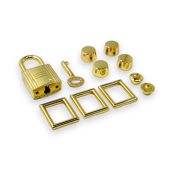 Set Aksesoris Tas Picotin Premium Import/ Kunci Picotin Gold Komplit