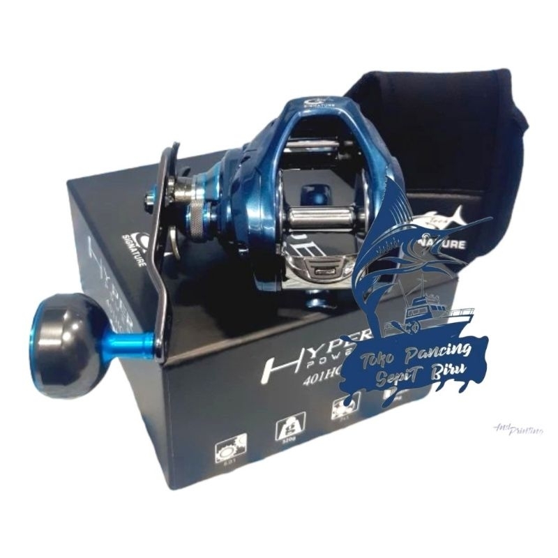 REEL BAIT CASTING G TECH HYPER POWER 401HG LEFT HANDLE DRAG 18KG