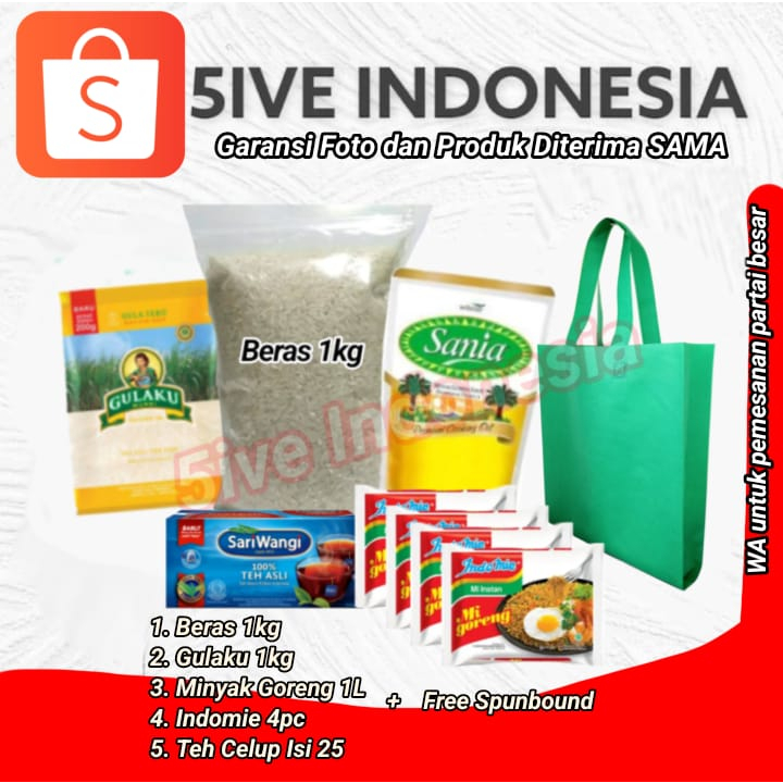 

Paket Sembako Hemat / Paket Sembako BERAS Parcel Gift Hampers 4