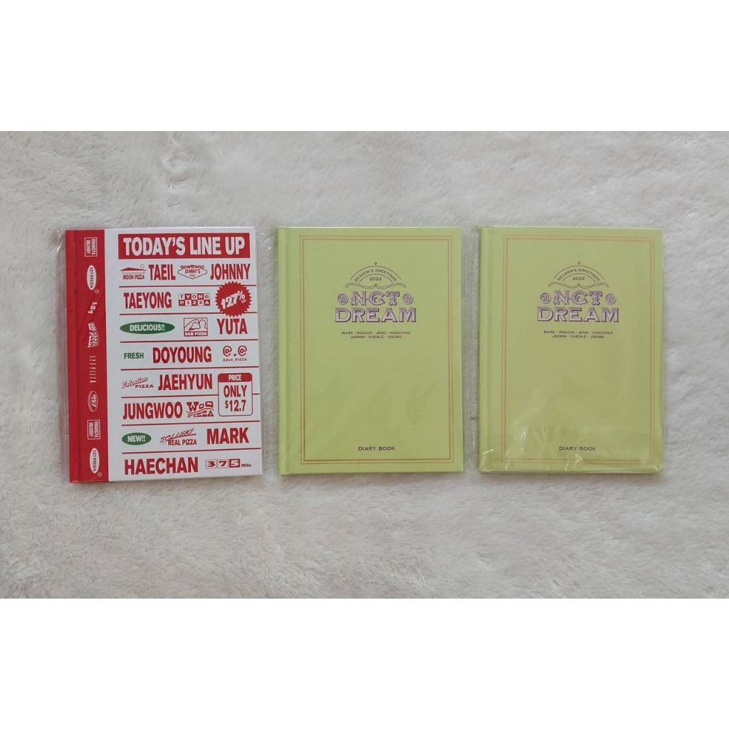 Season Greeting (SG 2022) Hard Cover Diary NCT 127, Hard Cover Diary NCT Dream