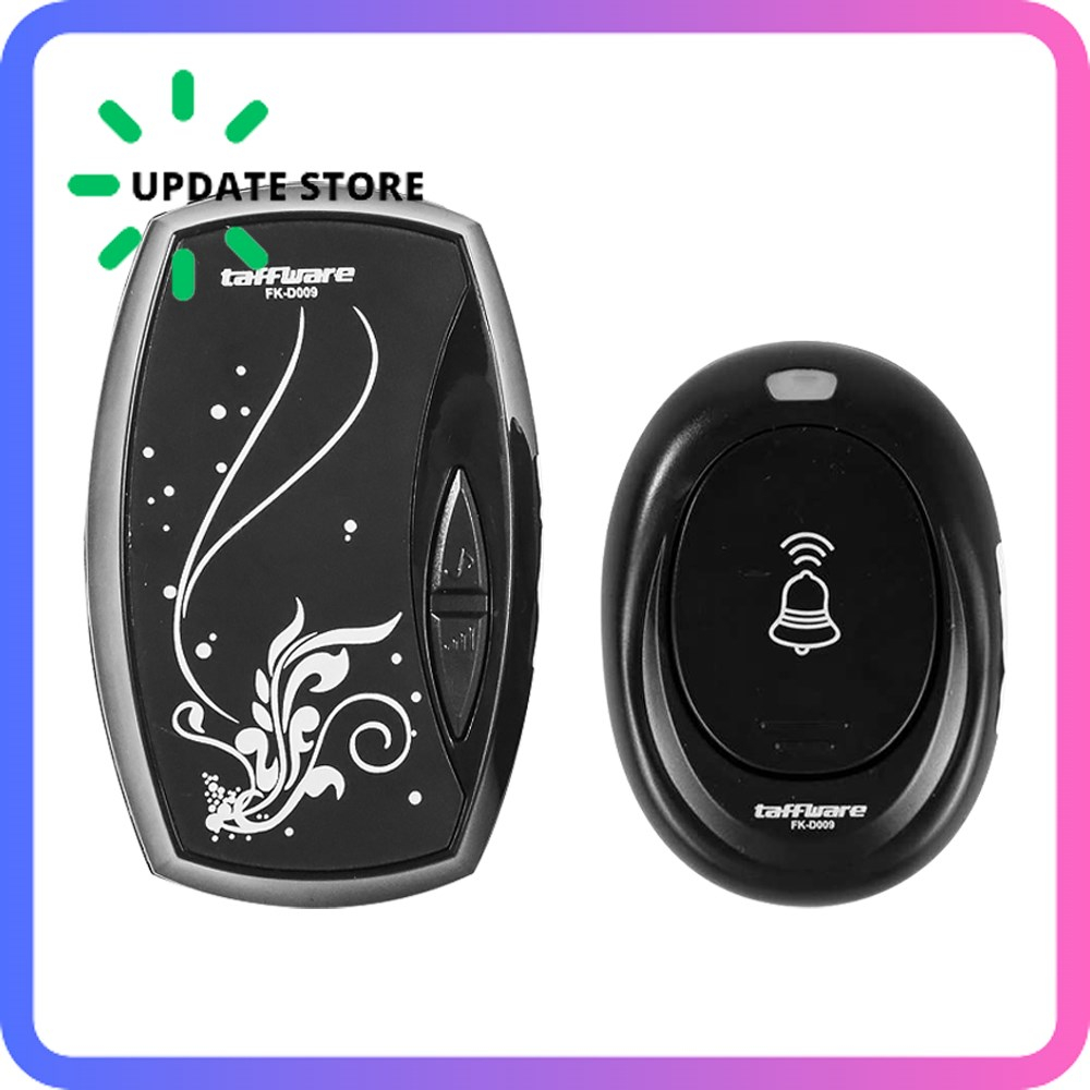 Bel Pintu Wireless Waterproof dengan EU Plug - FK-D009 - Black