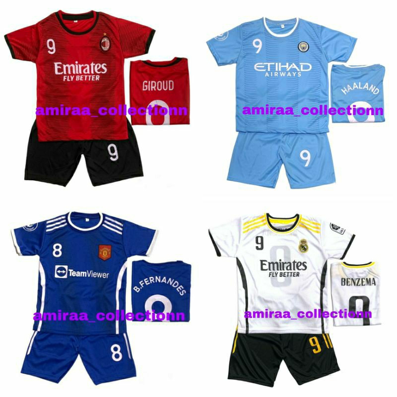 BISA COD / SETELAN BAJU BOLA LIGA ANAK TERBARU / SET KAOS JERSEY BOLA ANAK LAKI LAKI TERMURAH