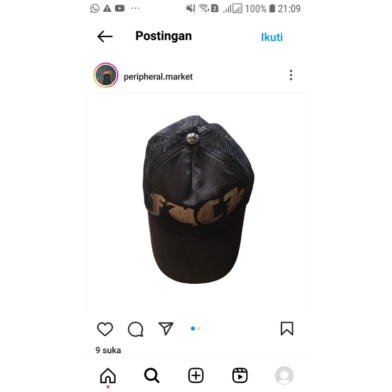 Chrome Hearts trucker hat