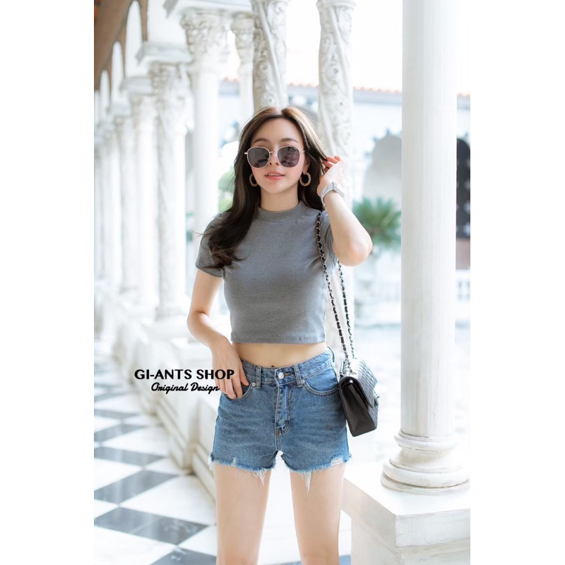 GIANTS BASIC || MODEL CROP TURTLE NECK || KAOS IMPORT BANGKOK || BJGB572