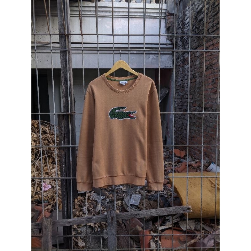 Crewneck lacoste brown second