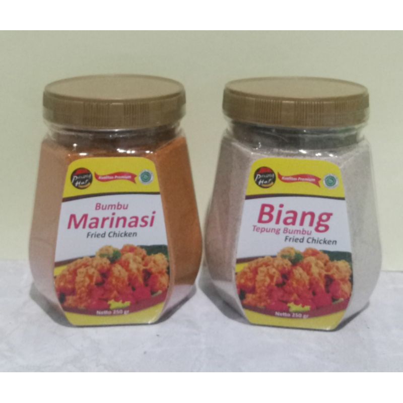 

paket biang tepung 250gr dan bumbu marinasi 250gr ayam goreng fried chicken