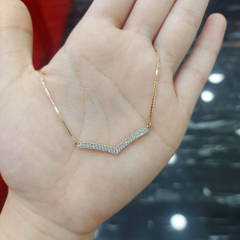 Kalung serut aurel nagita emas asli permata anak