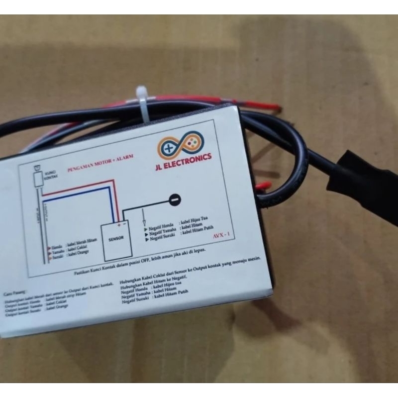 ALARM PENGAMAN MOTOR CANGGIH DENGAN SENSOR CAPACITIVE + BUZZER
