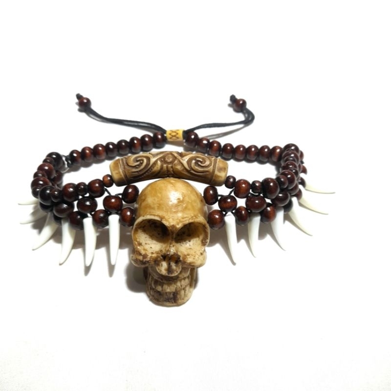 GELANG DAYAK LENGAN ATAS AKSESORIS DAYAK GELANG TENGKORAK